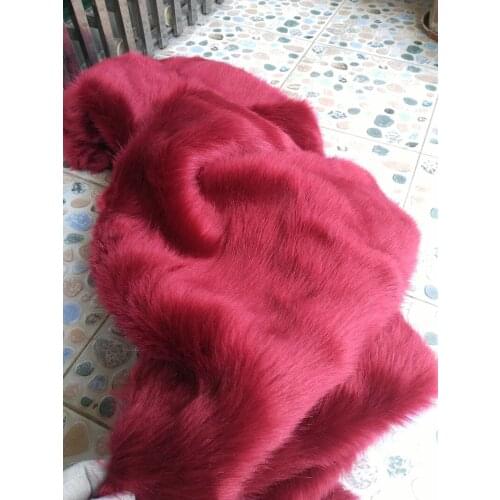 High quality fox fur fabric pile 3cm faux fur fabric,Clothing materials,180cmX45cm(half yard)/pcs