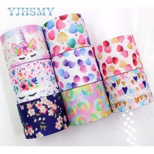 YJHSMY,G-18604-332,38mm 10yards Cartoon Printed grosgrain ribbons,DIY handmade Hair accessories Material wedding gift wrap