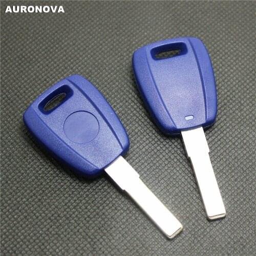 AURONOVA New Replace Original Key Shell for Fiat Ducato 500 Spare Blue Key Case With Uncut Blade SIP22