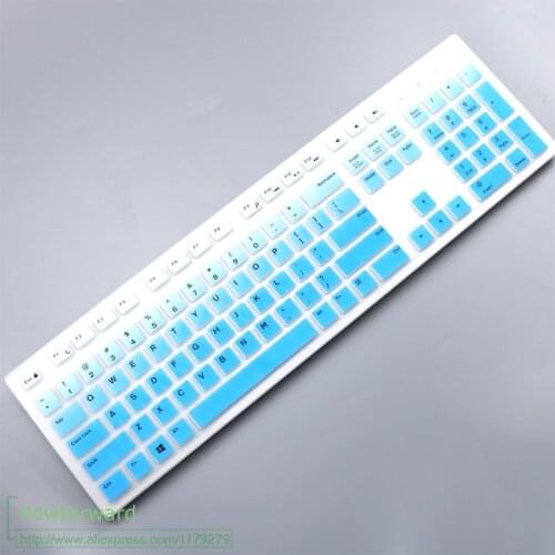 Keyboard Cover skin Protector for Dell KM636 Wireless Keyboard & Dell KB216 Wired Keyboard Waterproof Protector Skin