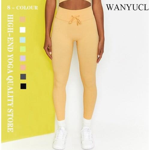 WY Seamless Fitness High-end Leggings Female High Waist Running Sports Leggings Sportswear Gym Yoga Sport Fitness stretch Pants