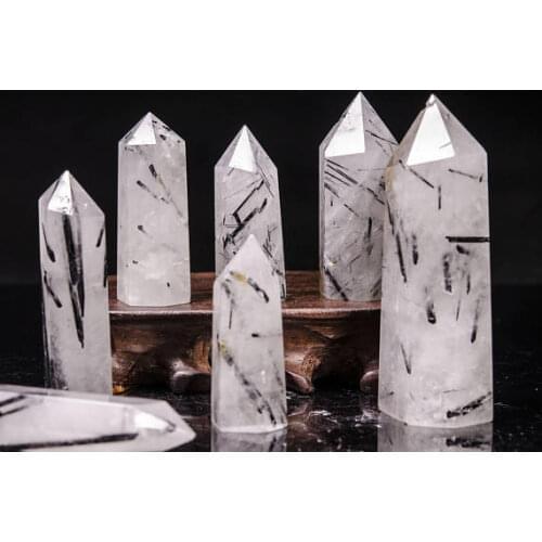 1kg Natural black tourmaline Crystal Point Wand Tower single point Crystal Obelisk Healing Crystal gemstone whloesale