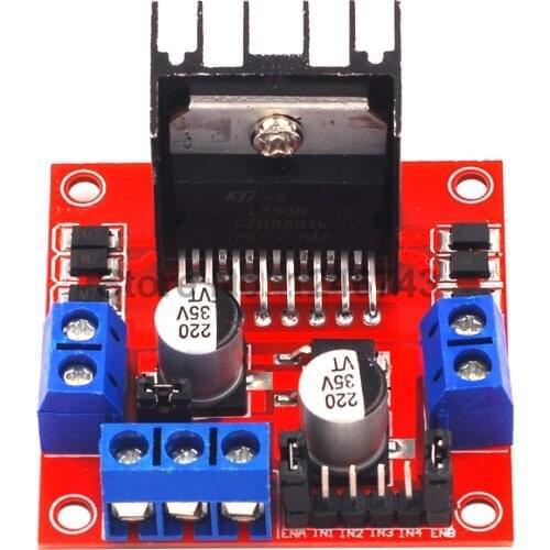 10PCS L298N 100% New Dual H Bridge DC Stepper Motor Drive Controller Board Module for Arduino