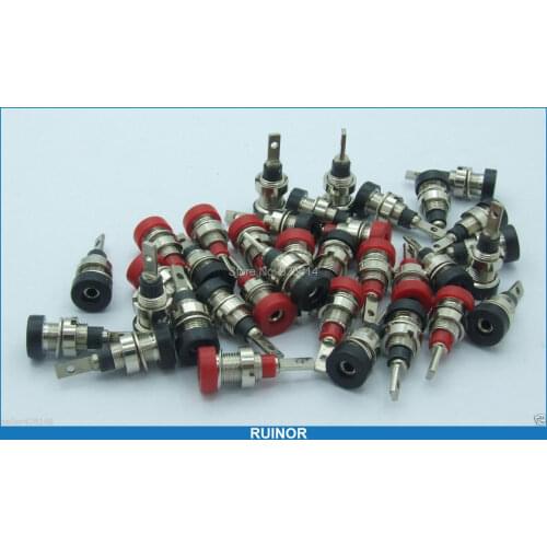 100PCS Copper 2mm Banana Socket for Multimeter Meter Probes 2.0mm binding posts