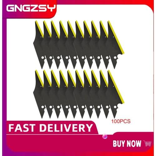 100PCS Soft Conqueror Scraper Car Window Foil Tint Squeegee Carbon Fiber Vinyl Auto Car Wrap Tool Glass Home Cleaning Tool