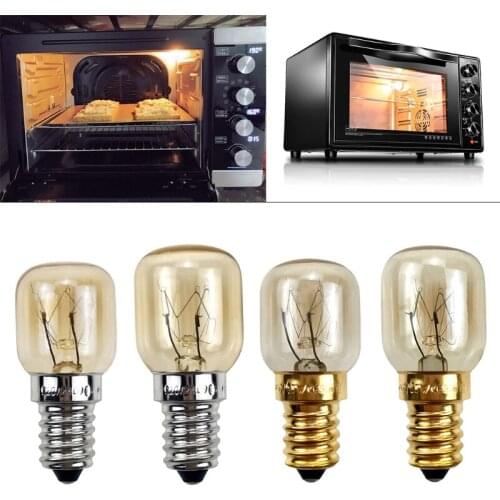 2pcs 220V E14 300 Degree High Temperature Resistant Microwave Oven Bulb Cooker Lamp Lighting Bulb 15/25W Dropship New
