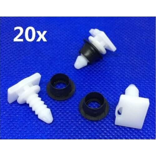 20 set FOR FORVW MK2 GOLF SILL COVER TRIM CLIPS GROMMETS SCUFF KICK 191853577A