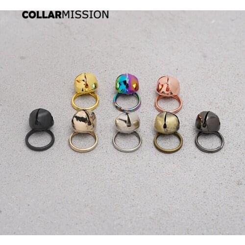 50pcs/lot DIY accessory 12mm lovely have the bell for cat collar high quality plated metal buckle 8 colours