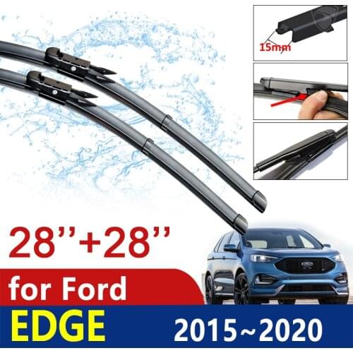 Car Wiper Blades for Ford EDGE 2015~2020 2016 2017 2018 2019 MK2 Enduro Front Windshield Windscreen Wipers Car Accessories