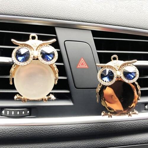 Cute Owl Car Fresheners Air Vent Clip Auto Flavoring Aroma Scent Diffuser Fragrances Car Decor Interior Car Ornaments Gifts