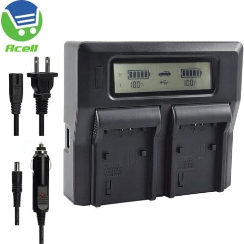 LCD Dual Battery Fast Charger For SONY NP-FV100A FV70A FV50A FV30 NP-FH100 FH70 FH60 FH50 FH40 NP-FP90 FP70 FP60 FP50 Battery