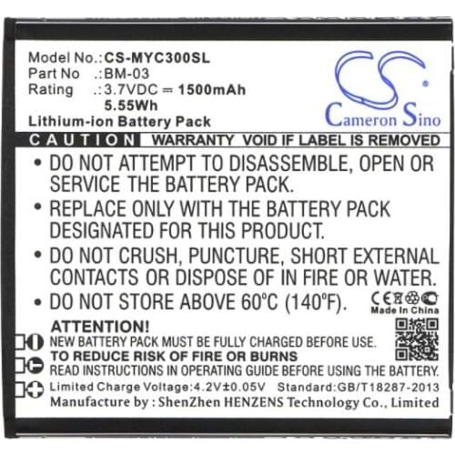 Cameron Sino 1500mAh battery for MYPHONE C-Smart Funky BM-03 Mobile, SmartPhone Battery