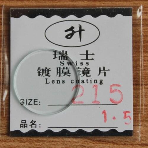 Freeshipping New flat glass watch crystal diameter 21.5 mm Thick 1.5mm
