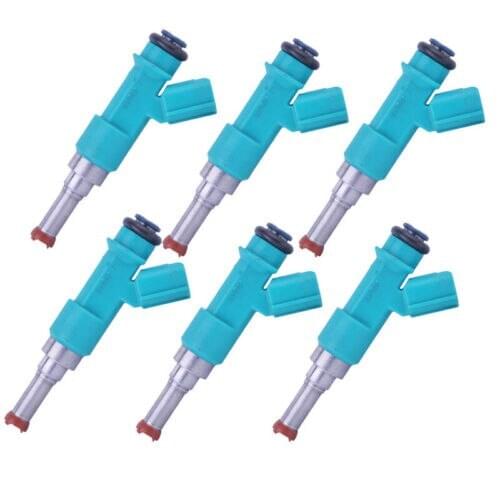 6pcs Fuel Injectors 232500P010 for LEXUS TOYOTA 10-18 2.5L 2.7L 3.5L l4 V6 GAS