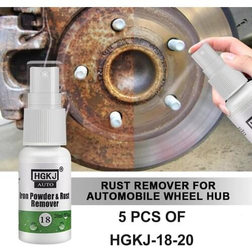 HGKJ-18-20×5 Car Anti Rust Spray Wheel Iron Powder Polishes Chrome Paint Rust Remover Scratches Repair Polishing Car Cleaner
