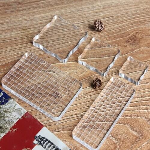 Crystal HD DIY Tool Seal Diary Seal Accessories Acrylic Board Large Small Transparent Seal