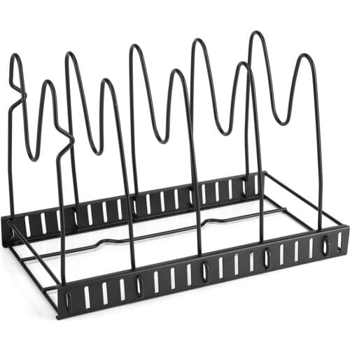 5 Tiers Pot Frying Pan Lid Storage Rack Organizer Kitchen Cookware Pan Pot Shelf Accessories Storage Rack