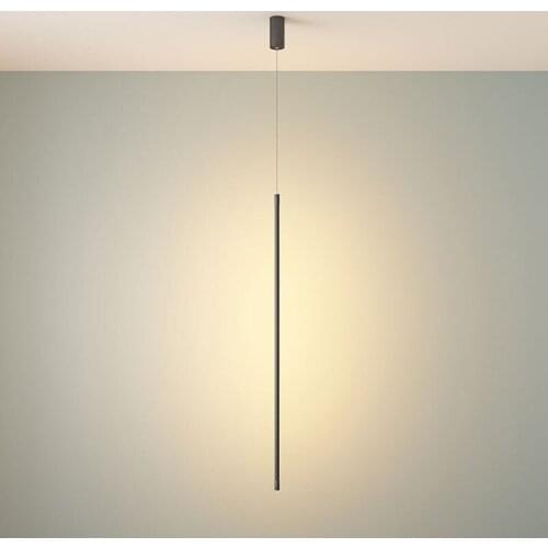 Minimalist Line Pendant Lamp Modern Kitchen Hanging Lamps Dining Room Bedroom Light Fixtures Home Art Decor Suspension Luminaire