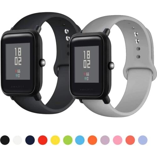 Soft Silicone Watch Strap Band For Huami Amazfit Bip lite S Wrist band for Amazfit GTS /GTS2 2E strap 20mm