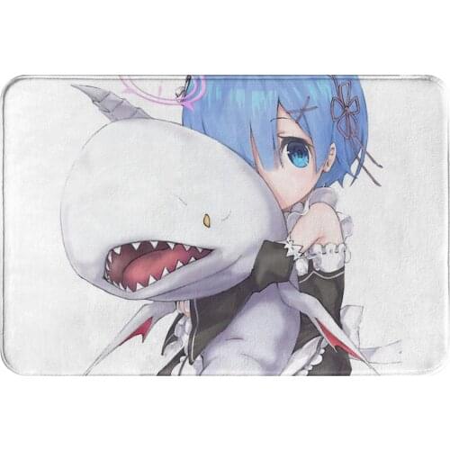 Re Zero Starting Life in Another World Kitchen Non-Slip Carpet Rem Bedroom Mat Welcome Doormat Floor Decor Rug
