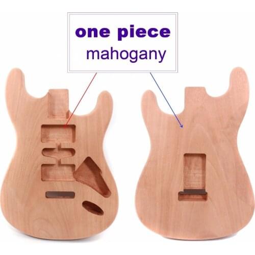 Unfinished Electric Guitar Body Whole Piece of Mahogany Diy Guitar parts/Projec