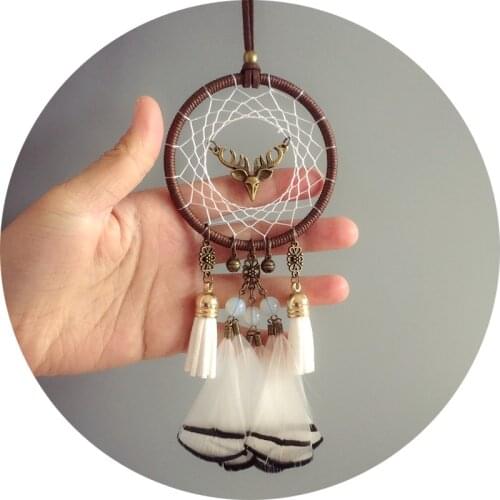 New Arrival Indian Dream Catcher Car Home Hanging Decorations Feather Dream Catchers Hanging American Style Best Wish Gift