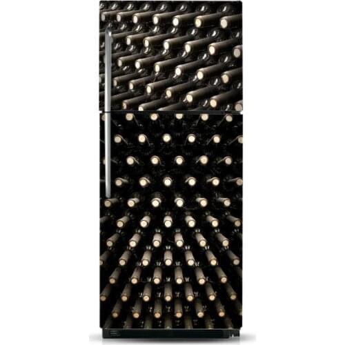 Wholesale 3D Cheers SelfAdhesive Dishwasher Refrigerator Freeze Sticker Art Fridge Door Cover Wallpaper