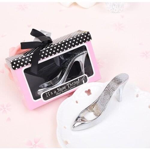50pcs Party Favor Its a Shoe Thing Metal High Heel Shoe Bottle Opener Wedding Souvenirs for Guest