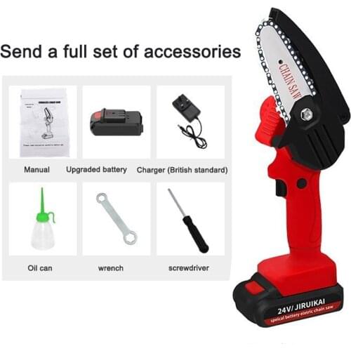 High Power Electric Pruning Saw Set Electric Saw Woodworking Electric Saw Garden Logging Mini Electric Chain Saw Lithium Battery
