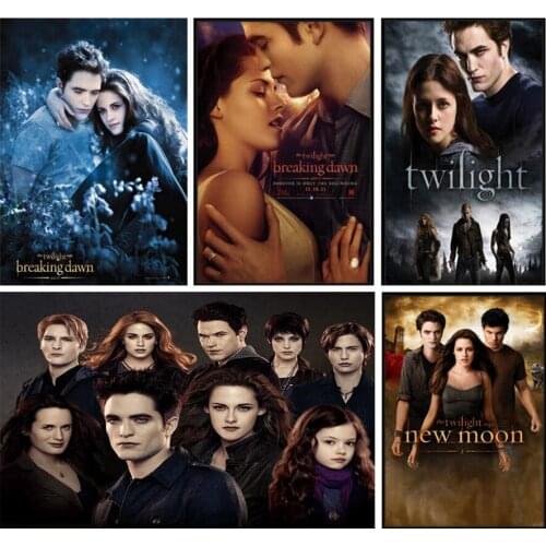 Full Square/Round 5D DIY Diamond Painting "Twilight Film TV Movie" 3D Embroidery Cross Stitch Rhinestone Crafts Decor