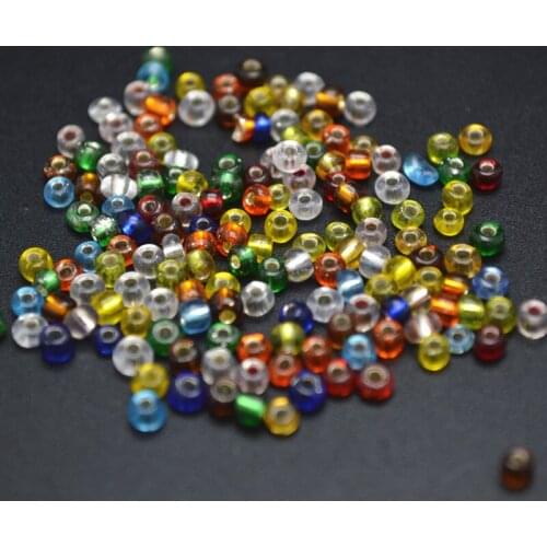 Mix Color 200 Pc 3mm Glass Tube Spacer Beads Jewelry Findings DIY Free Shipping