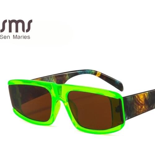 Sen Maries Fashion Hip Hop Sunglasss Women Men 2021 Designer Alloy Oval Sun Glasses UV400