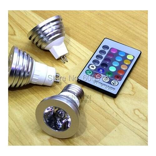 [Seven Neon]free shipping high quality AC220V 3W aluminum RGB LED spot light