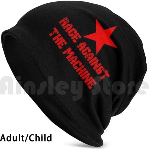 Rage Against The Machine Beanies Knit Hat Hip Hop Rage Against The Machine Metal Hard Black Death Brutal Logo Prog
