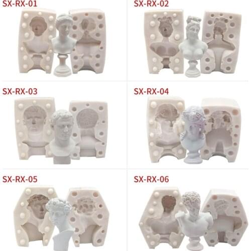 Venus David Statue Shaped Silicone Fondant Cake Decorating Mold Epoxy Resin Jelly Pudding Molds Baking Tools Kitchen Accessories