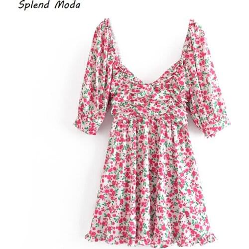 Splend Moda Summer Dresses With Sleeves