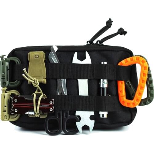 Tactical Molle Pouch Nylon Black Tactical Pouch Large Magazine Organizer Utility Phone Medic Bag EDC Molle Pouches