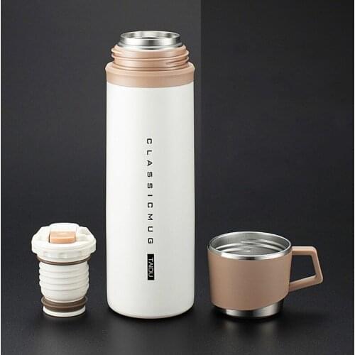 Coffee Vacuum Flask with Lid Travel Mug Water Bottle Girls Sublimation Kids Tea Thermos Cup Garrafa Termica Drinkware DF50BW