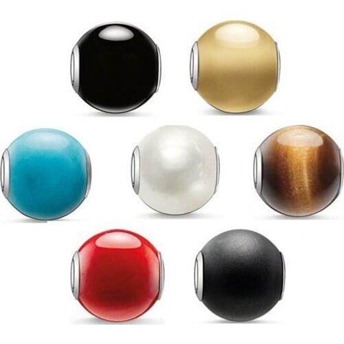 Tigers-eye Crystal Red Stone Bead, Black Obsidian Matt Pearl Karma Beads Fit Bracelet Necklace, DIY Beads Accessories For Women