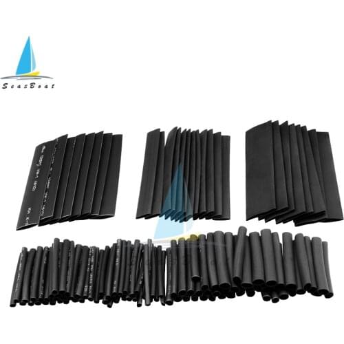 127PCS/Set Polyolefin Shrinking Assorted Heat Shrink Tube Wire Cable Insulated Sleeving Tubing Set