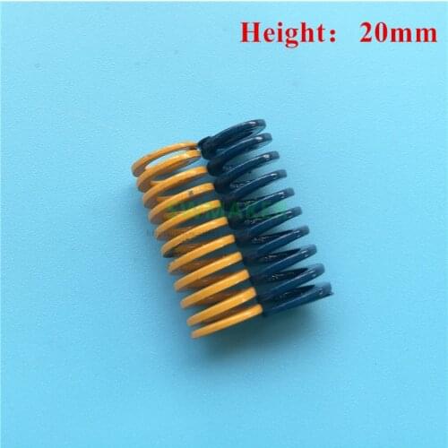 4pcs Orange/Blue High Strength Superalloy Steel Die Spring height 20mm OD 8mm For Heated bed CREALITY Ender-3 Pro 3D Printer