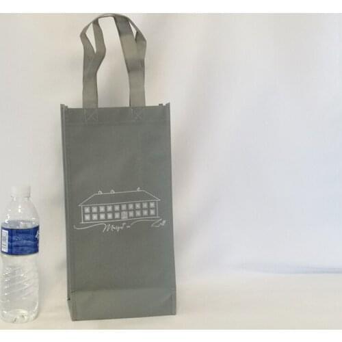500pcs Durable Reusable non woven fabric carry Wine Bottle Packing Bag Storage Bag With Custom Logo for Shopping Party