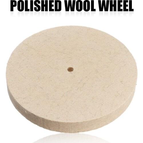 8'' Round Polishing Wheel Felt Wool Buffing Polishers Pad Buffer for Wood Metal Polishing Durable 25mm Thickness