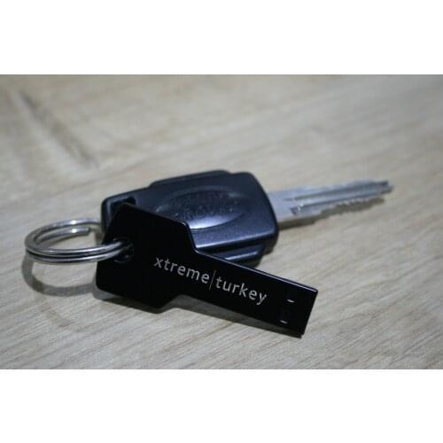 Key Shaped 16 GB xtreme turkey Branded Laser Printed Metal Stainless USB Memory Easy Portable Elegant Product