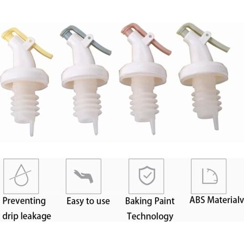 Household Rubber Wine Pourers Flip Top Kitchen Tools Olive Oil Sprayer Liquor Dispenser Drink Red Wine Stopper Bar Accessories