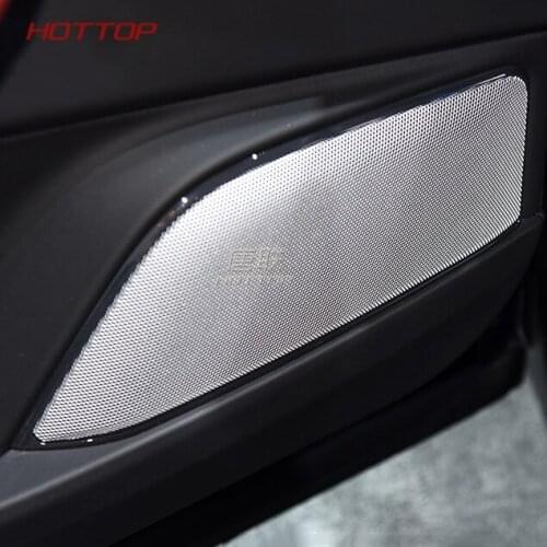 FIT For Maserati Levante 2016 2017 Car Door Speaker Cover Trim Aluminum Alloy Auto Accessories
