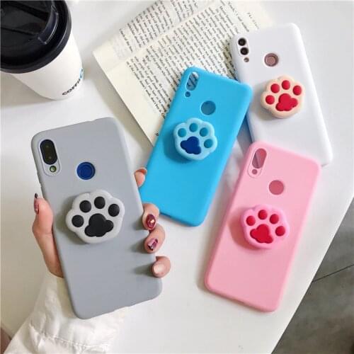 Cat Dog Paw Print Soft TPU Case for Xiaomi Redmi 4A 4X 5A 5 Plus 6 Pro 6A 7 7A 8 8A S2 Go K20 Note 4 4X 5 6 7 8 Pro 8T Cover