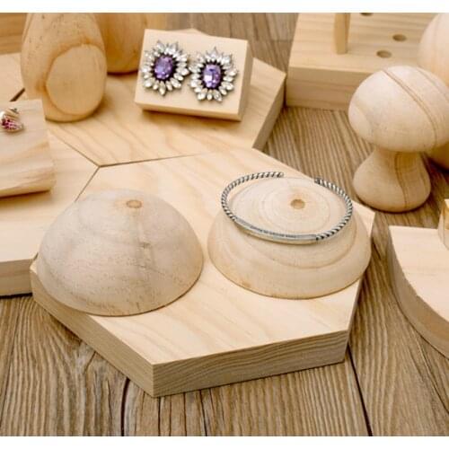 Wood Chain Bracelets Bangle Display Holder Bracelets Display Stand Wood Jewelry Holder