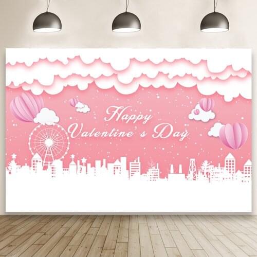 Clouds Pink Dream Lover Background Portrait Photography Valentine Surprise Party Photozone Photo Backdrops Photocall Studio