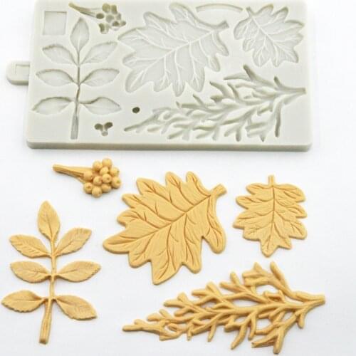 Leaf Mould Silicone Mold Fondant Cake Decorating Tool Gumpaste Sugarcraft Chocolate Forms Bakeware K446